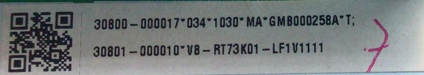 KIT DE TARJETAS PARA TCL / MAIN 30800-000017 / 40-RT73M1-MAD2HG / 30801-000010 / FUENTE 08-P402W0L-PW210AA / 40-P402H-PWA1CG / T-CON ST6451D03-3 / CSC06-1 / 24291100AS / LED DRIVER 08-D65R630-DR200AA / 40-D65R63-DRC2LG / PANEL LVU650NDHL / MODELO 65R635 - Imagen 4